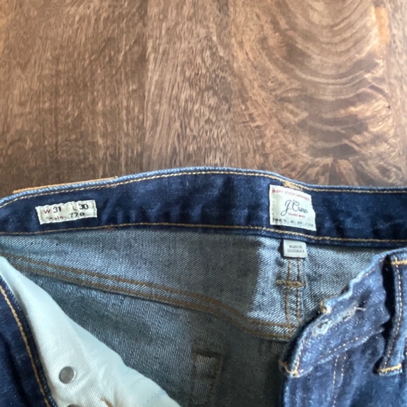 J CREW Mens Straight Cotton Jeans 31x30 - Picture 3 of 4
